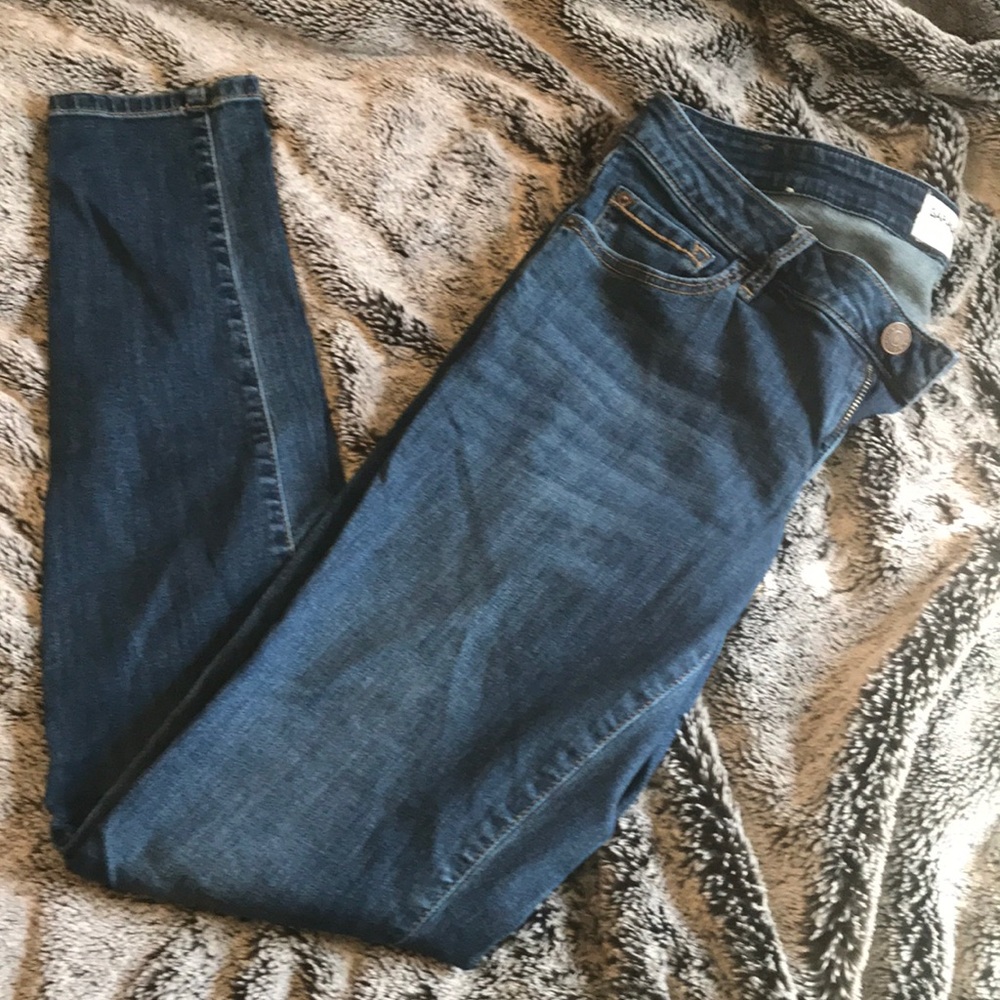 Dark denim skinny jeans